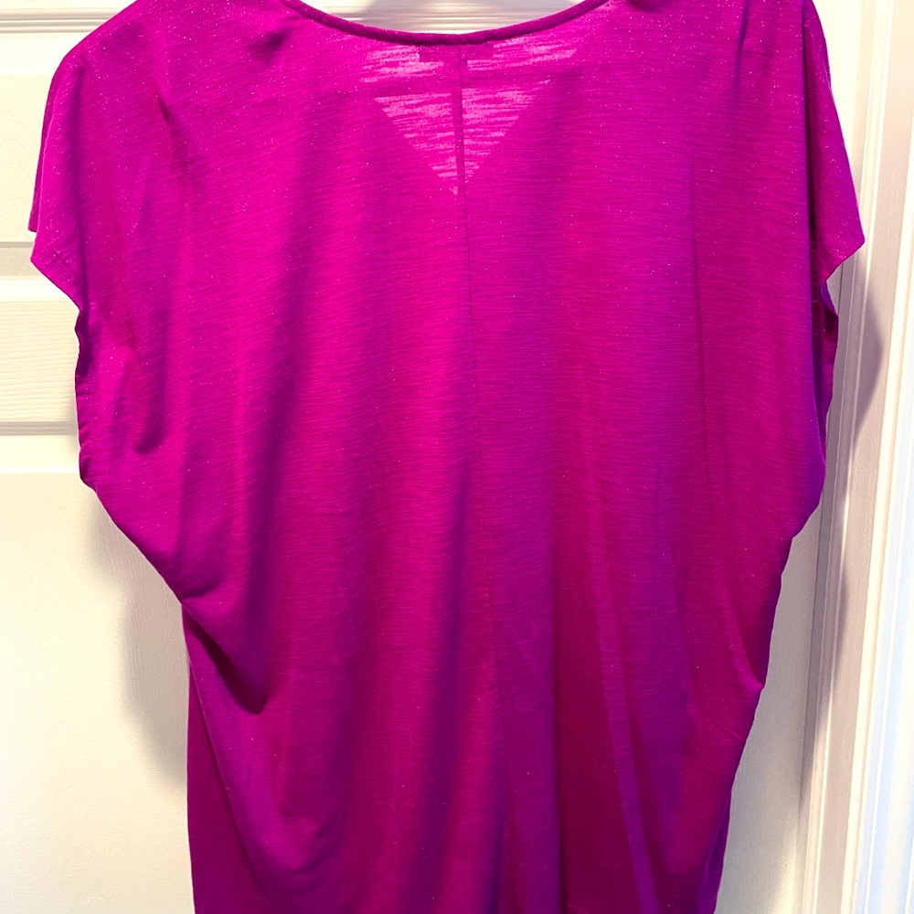 Glittery Pink dress top, worn once. 26/28.